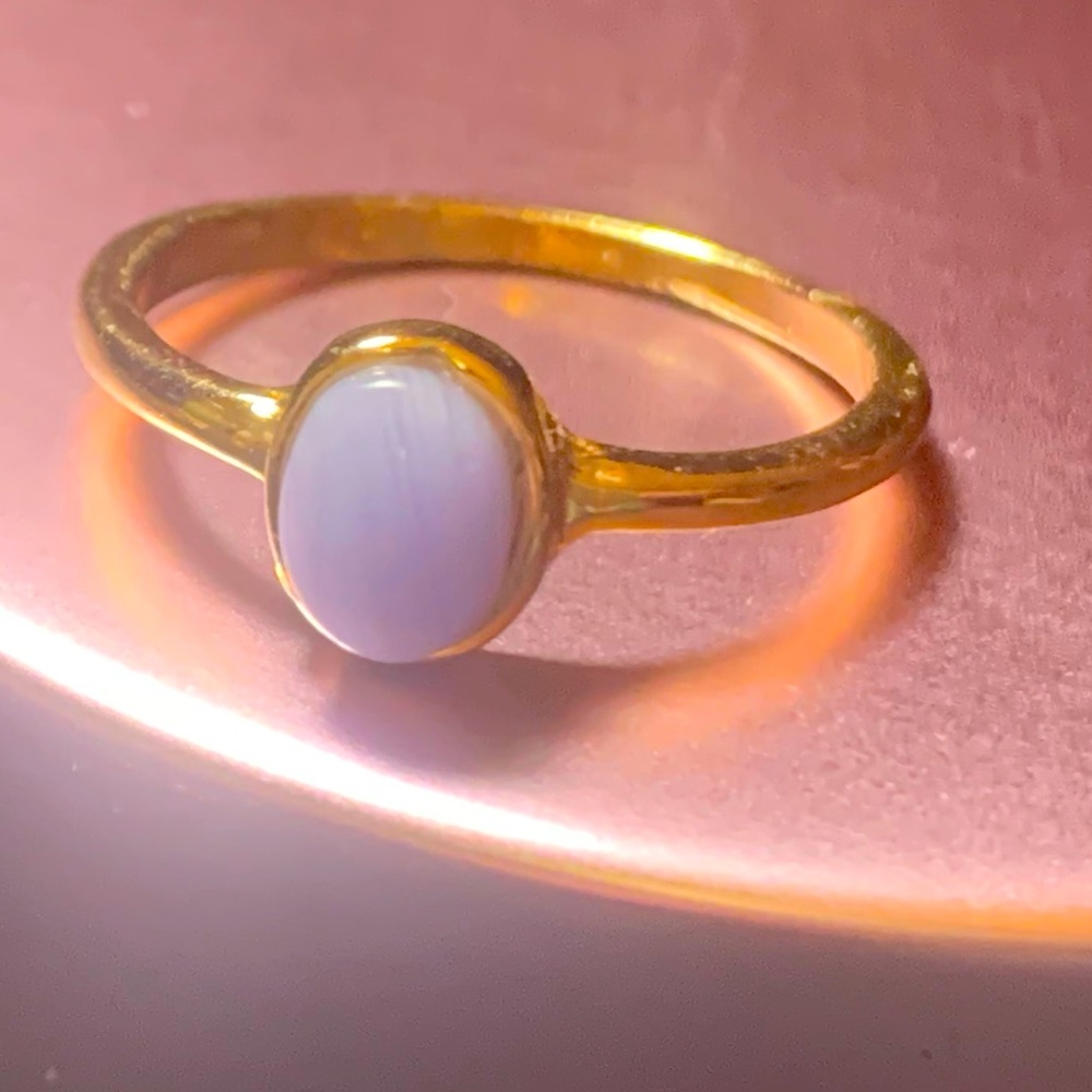 Ring size 6. Can be worn as mid ring.